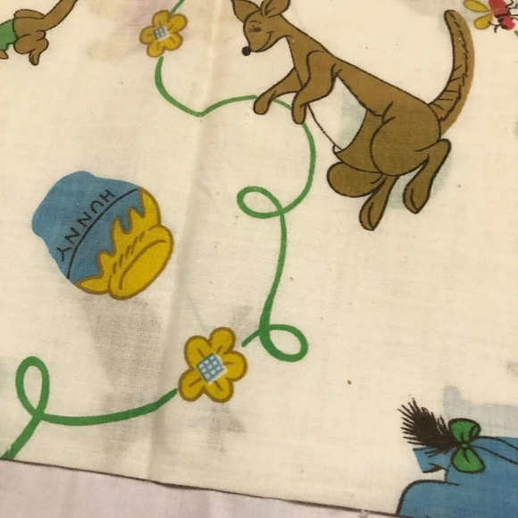 Vintage Winnie The Pooh Pillow Case Eeyore Kanga Owl - Picture 11 of 16
